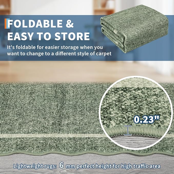 GarveeHome Scalloped Large Area Rug 10x13 Rug - Image 8