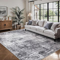 Living Room Rug 6x9, Abstract Modern Ultra Soft Washable Rug, Non Slip Carpet by Yarooge