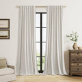 Guken Light Beige Extra Long 100% Blackout Curtains 120 Inch Length 2 Panels Set by Guken