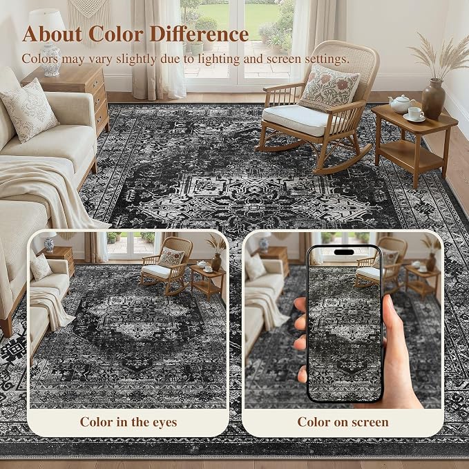 UERMEI 5x7 Area Rug Living Room Rugs - Image 8
