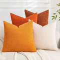 Set of 4 Soft Textured Decorative Throw Pillow Covers 16x16 Inch Cozy Farmhouse by Cozoomy