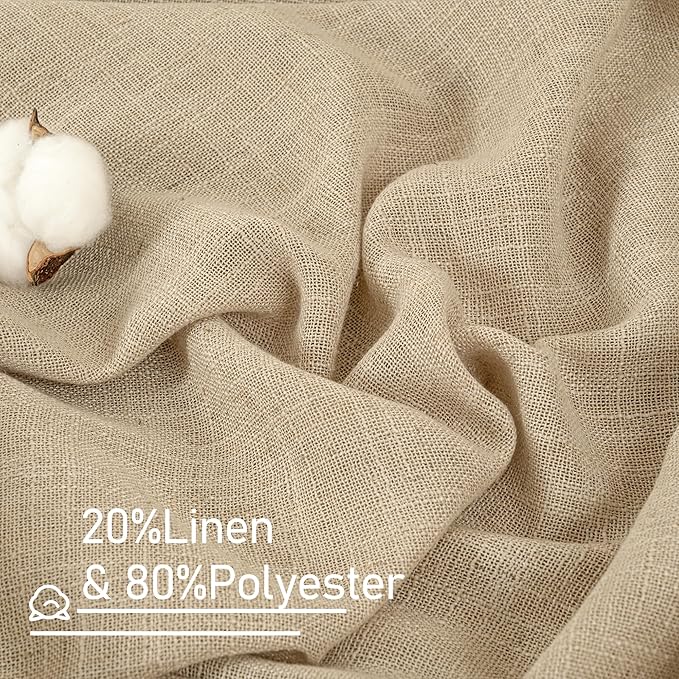 Short Linen Curtains 24 Inch Length - Image 2