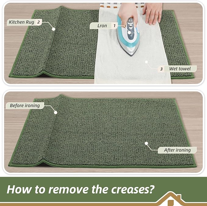 BEQHAUSE Kitchen Runner Rugs 24"x60", Kitchen Mats - Image 9