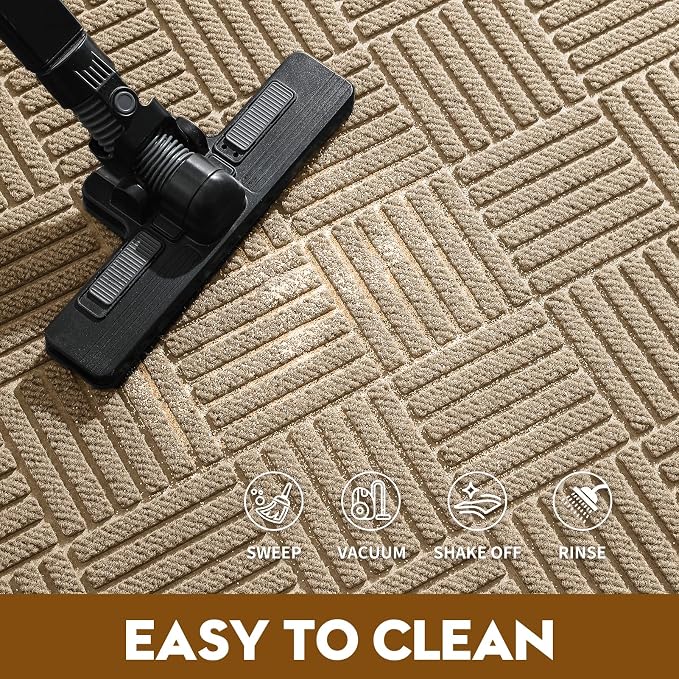 Front Door Mat, Heavy Duty Waterproof Doormat 73"x46", Stain Fade Resistant - Image 6
