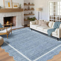 GarveeHome Scalloped Washable 10x13 Rug by GarveeHome