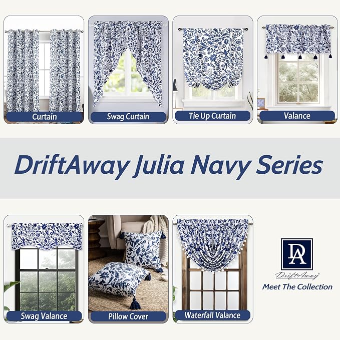 DriftAway Julia Lined Valance Double Layer Thermal Insulated Room Darkening - Image 8