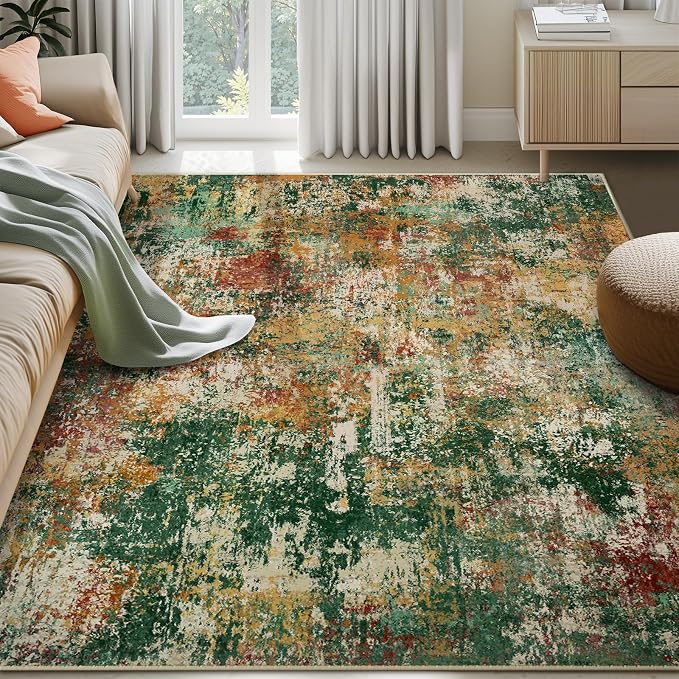 RELEANY Washable 6'x9' Abstract Area Rug by RELEANY