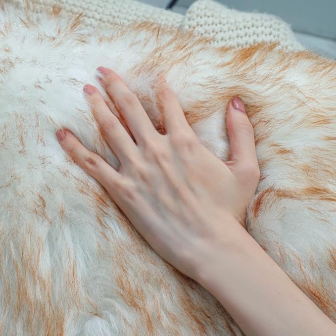 linmopm Faux Fur Sheepskin Rug, 2x6 ft Runner, High-Density Cushion, - Image 6