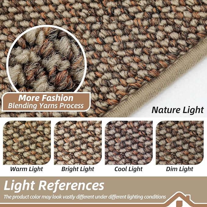 BEQHAUSE Dirt Trapper Door Mat 20" x 48", Non-Slip Washable Doormats, Low - Image 5