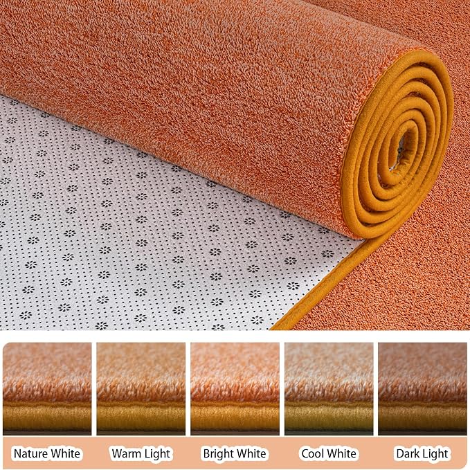 3x8 Runner Rug for Hallway, Long Runner Rugs Non Slip, Non Slip Backing Runners - Image 3