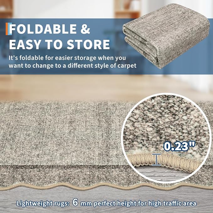 GarveeHome Scalloped Washable Rug 8x10 Rugs - Image 7