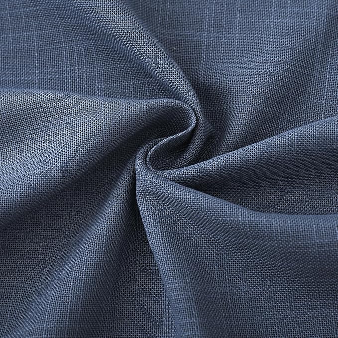 Navy Blue Curtains 102 inch Length - Image 6