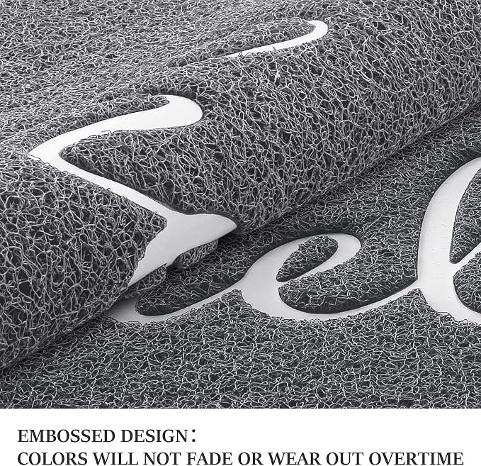BeneathYourFeet Door Mat Welcome Mat Low Profile Front Doormat Indoor Outdoor - Image 5