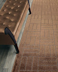 Custom Length Hallway Runner Rug, Slip Resistant, Bricks Brown, 26 Inch X 34 by ORFAHOME