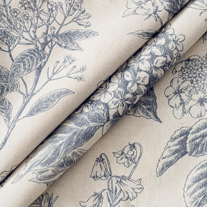 Set of 2 Decorative Floral Pillow Covers 18x18 Inch Light Blue | Neutral - Image 2