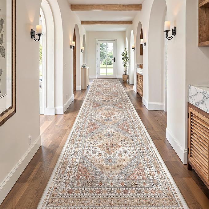 3x16 Runner Rug Non Slip, Washable Hallway Runner Rug, Living Room, Extra Long - Image 5