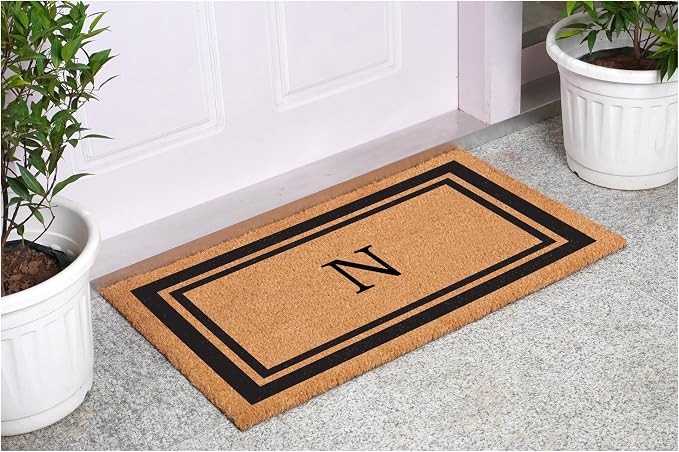 Calloway Mills 152961830N Black Border 18" x 30" Monogram Doormat - Image 2