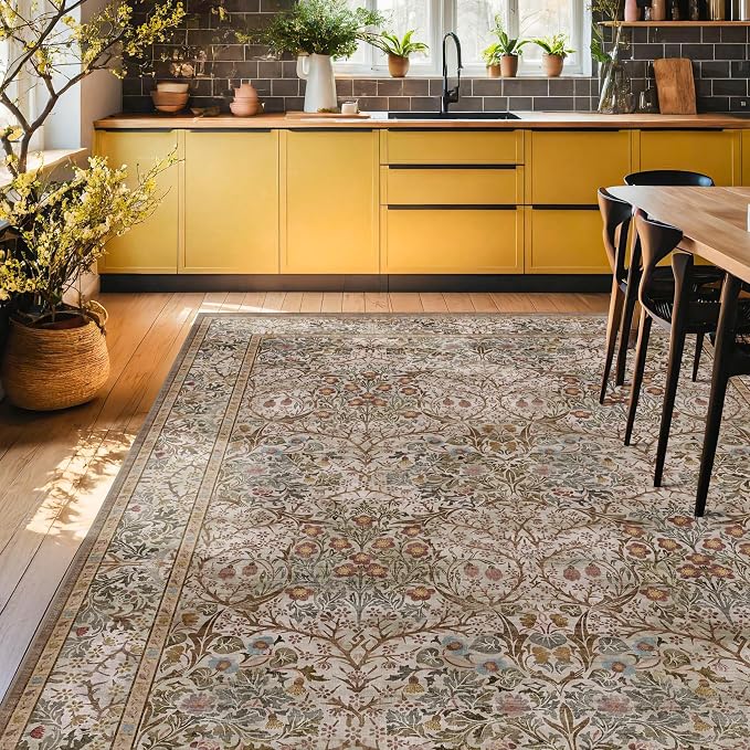 Washable Dining Room Rugs for Under Table by HazoHaus