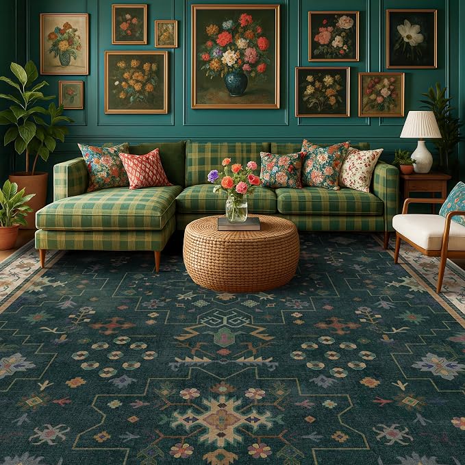 Vintage 8x12 Large Area Rugs for Living Room - Image 8