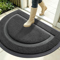 OLANLY Half Circle Front Door Mat Outside 35x23 All-Season Rubber Doormat | by OLANLY