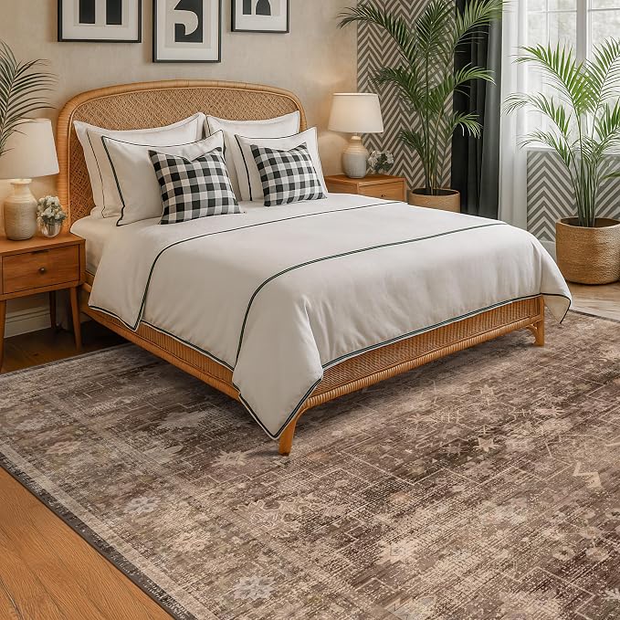 Gold Brown 8x12 Big Rugs for Living Room - Image 3