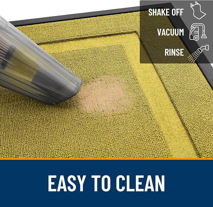 OLANLY Front Door Mat Outside 35x23, All-Season Heavy-Duty Rubber Doormat | - Image 5