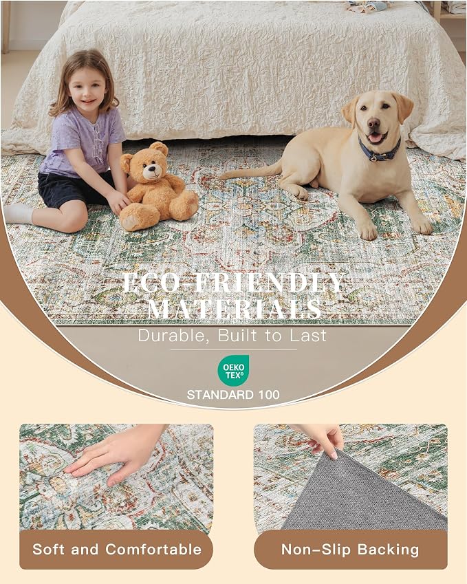 Madane Kitchen Runner 2'6''x8' Soft Rug Runners - Image 9