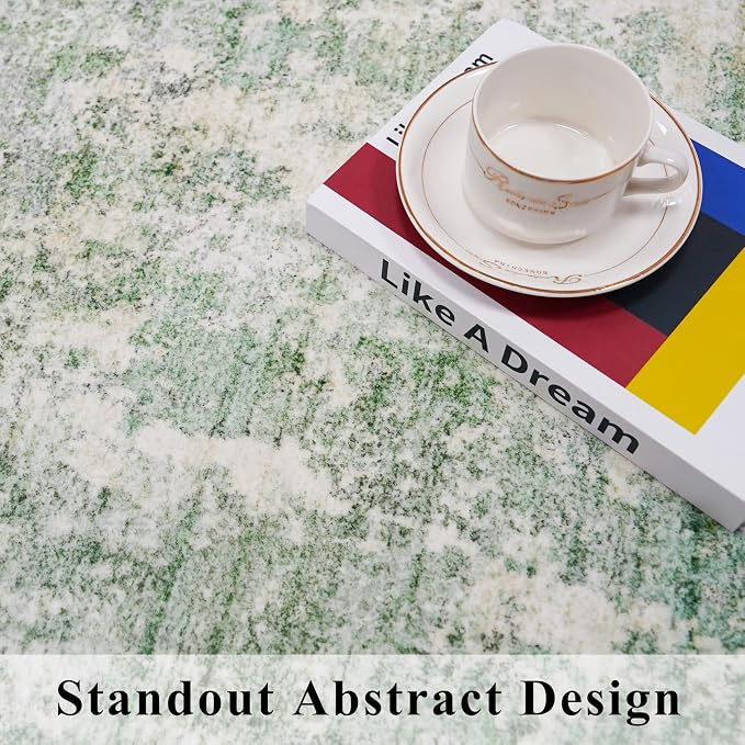 3x4 Washable Entryway Area Rug – Non-Slip Modern Abstract Small Area Rug - Image 9
