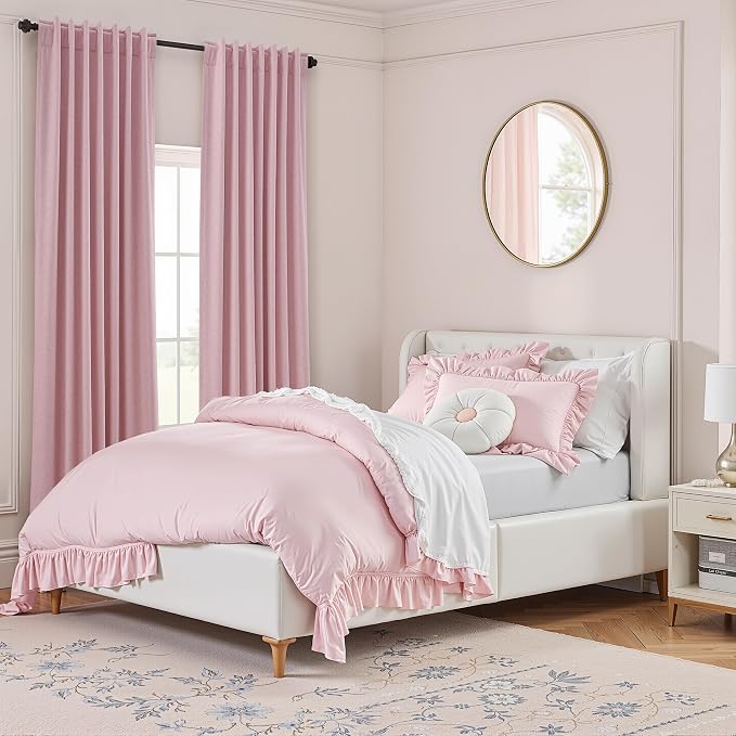 Guken 100% Blackout Curtains 108 Inch Length 2 Panels Set - Image 9