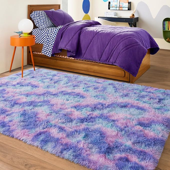 Rugs for Living Room 6x9, Soft Shaggy Modern Shag Area Rug for Bedroom - Image 3