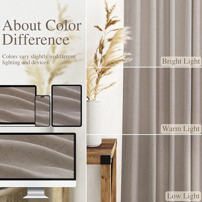 Nanspring 102 Inch Long Curtains - Image 3