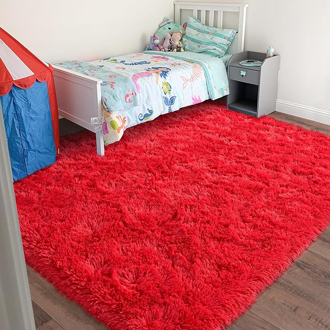 Rugs for Living Room 9x12, Soft Shaggy Modern Shag Area Rug for Bedroom - Image 3