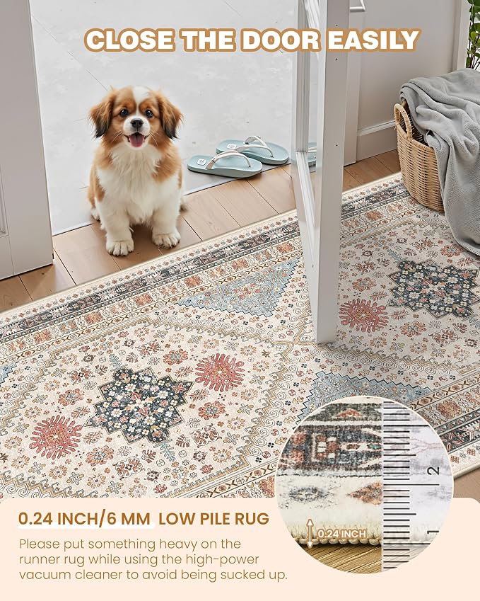 Runner Rug 2x6, Non Slip Washable Rugs - Image 6