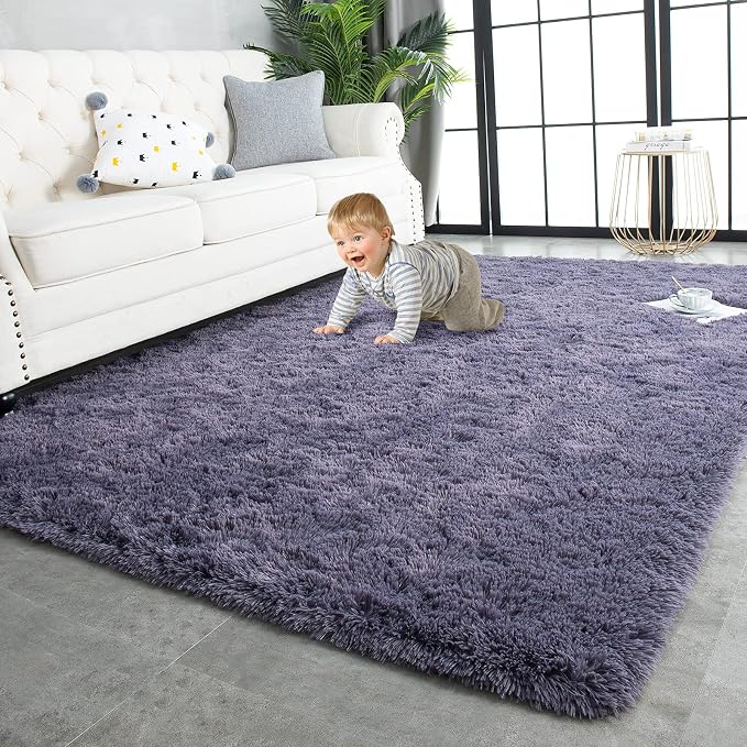 TWINNIS Super Soft Shaggy Rugs Fluffy Carpets 5x8 Feet, Indoor Modern Plush by TWINNIS
