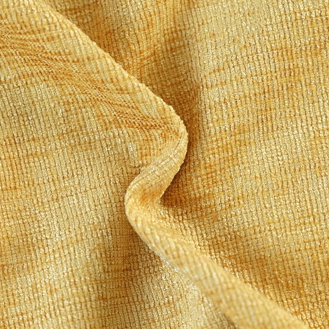 CaliTime Decorative Couch Throw Pillow Covers 18 X 18 Inches Gold | Pack of 2 - Image 2