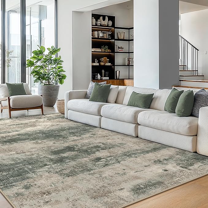 Area Rugs 8x10 for Living Room Bedroom, Modern Abstract Machine Washable Rug - Image 2