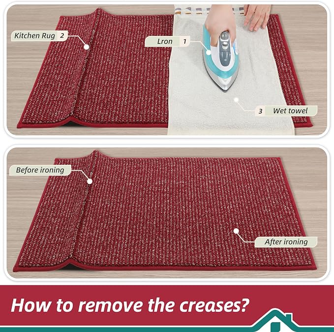 BEQHAUSE Kitchen Runner Rugs 20"x48", Non-Slip Kitchen Mats - Image 9
