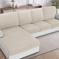 H.VERSAILTEX Sectional Couch Covers 1 Piece Chaise Slipcover L Shape Separate by HVERSAILTEX