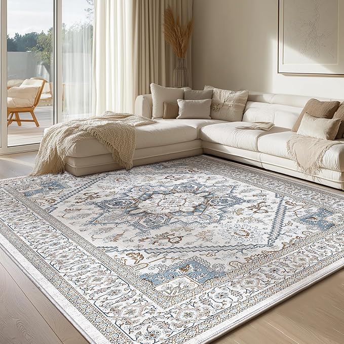 OPPODREAM Soft 6x9 Area Rugs, Neutral Washable Rug 6x9 by OPPODREAM