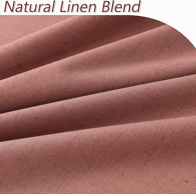 Guken 100% Blackout Curtains 84 Inch Length 2 Panels Set - Image 3