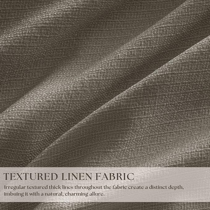 Dark Taupe 96 Inch Blackout Pinch Pleated Curtains 2 Panels - Image 3