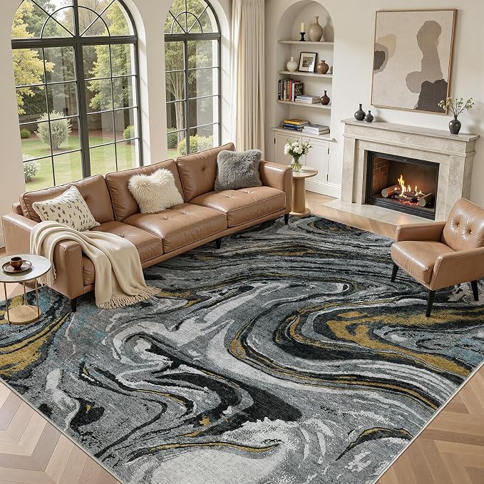 DMOYEST 7x9 Area Rug for Living Room by DMOYEST