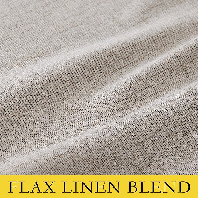 NICETOWN Natural Linen Blackout Curtains - Image 9
