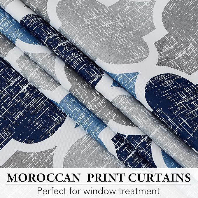 Beauoop 100% Blackout Curtains 45 Inches Long 2 Panels - Image 4