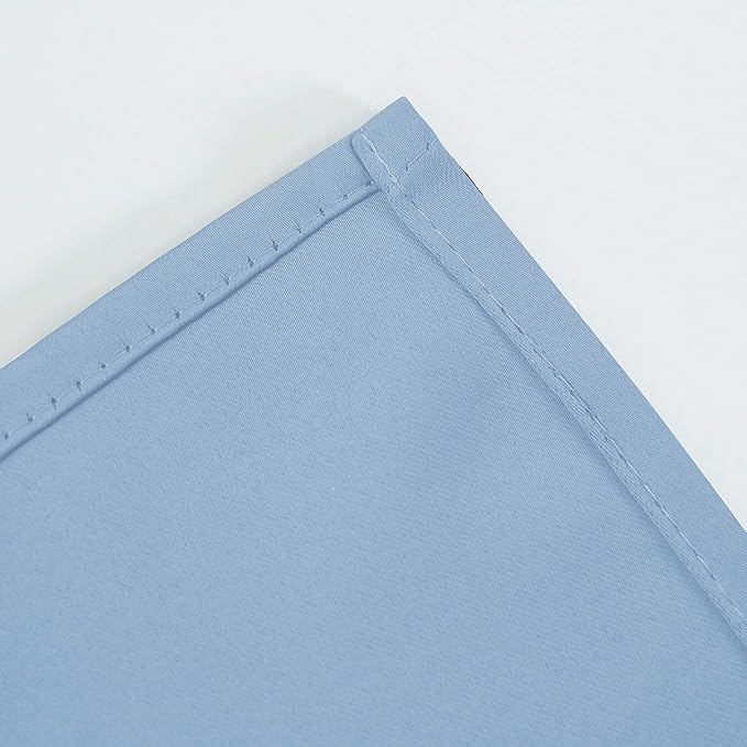 Sky Blue Blackout Curtains/38 x 54 Inch/Set of 2 Panels Thermal Insulated Room - Image 8