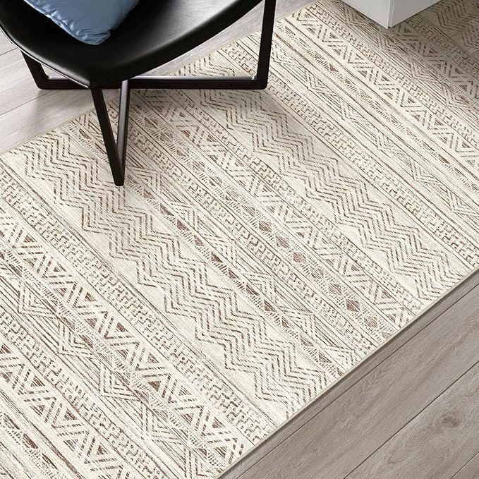 2x3 Washable Entryway Area Rug: Moroccan Small Runner Rug - Image 7