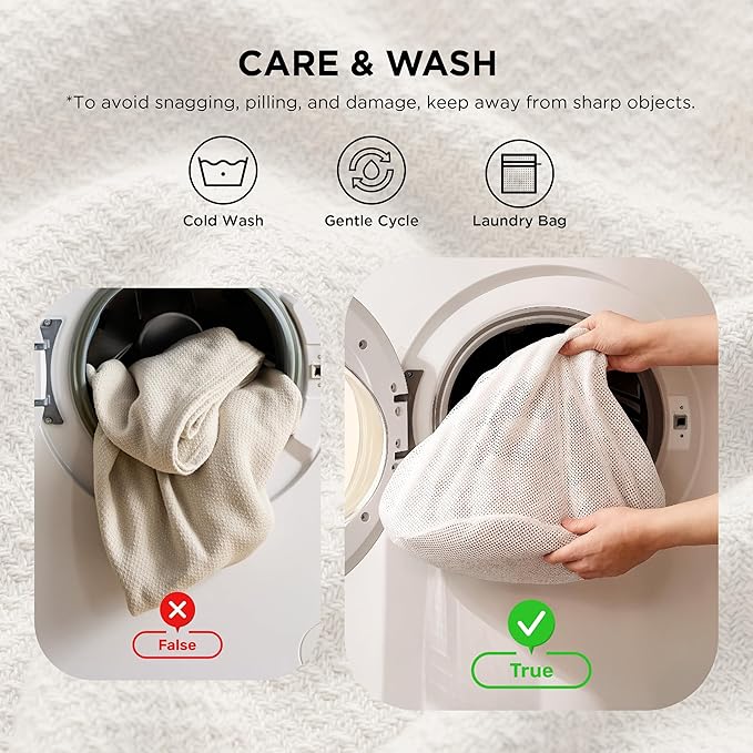 Bedsure GentleSoft 100% Cotton Blanket Queen Size - Image 7