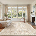 6x9 Area Rugs for Living Room, Large Washable Rug, Dining Room, Low Pile by Zesthome