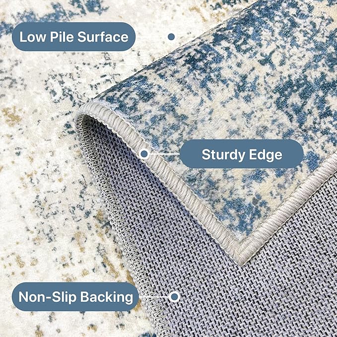 BEIMO Area Rugs 10x14 for Living Room Bedroom, Modern Abstract Machine Washable - Image 7
