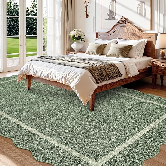 GarveeHome Scalloped 3x5 Area Rug Washable Rug - Image 7